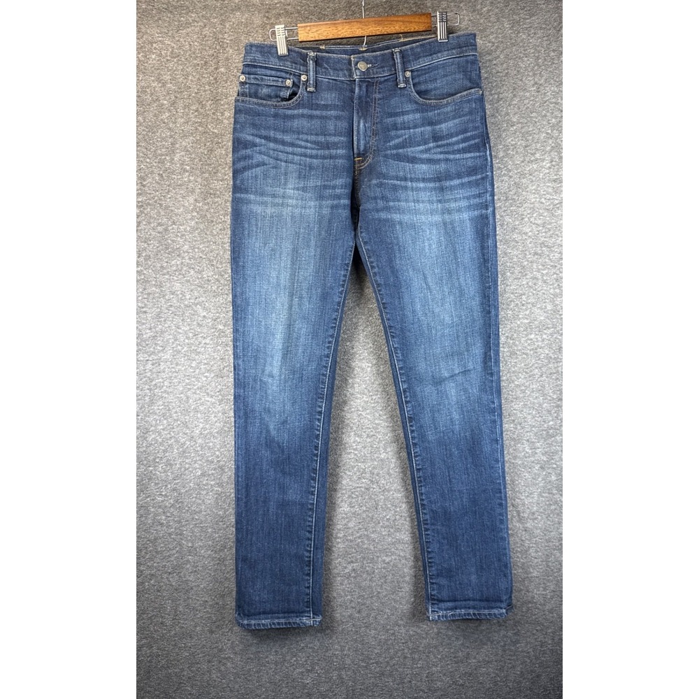 Abercrombie & Fitch Rustin Athletic Skinny Jeans Mens 32x32 Dark Wash Academia